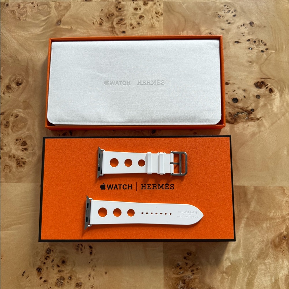 Hermes Apple Watch White Watch Band